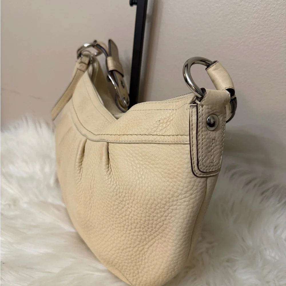 Coach Cream Leather Hobo Bag# F 13730